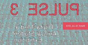 2018数字媒体学生艺术展览明信片